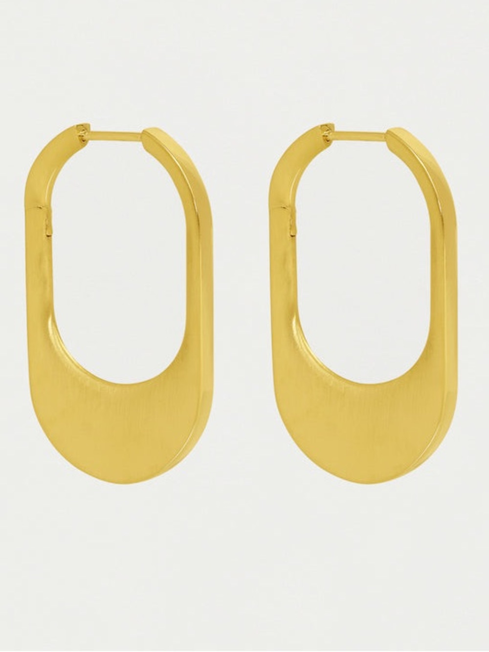 Dean Davidson Crosby Hinged Hoops 18k Brushed Gold Plate